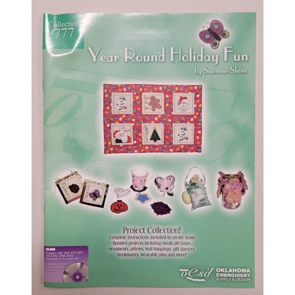777 Year Round Holiday Fun by Suzanne Embroidery CD Software OESD - Picture 7 of 14